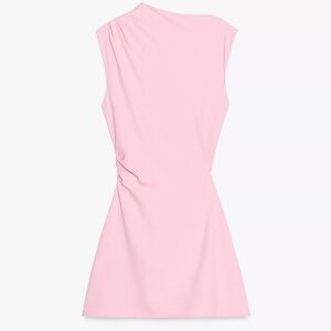 Elegant Pink Sleeveless Dress